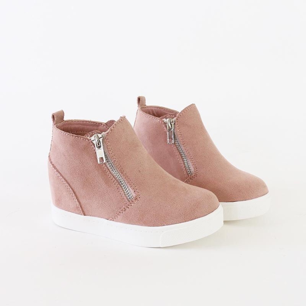 Mommy & me fashion kids wedge sneakers booties - Picture 1 of 7